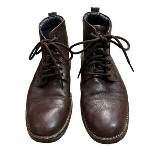 Rockport Mens Shoes Size 8 Brown Leather Lace Up Booties Adiprene by Adidas Sole